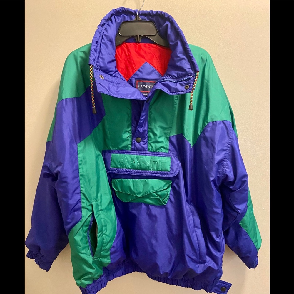 VTG GANT men’s ski jacket winter pullover sz L